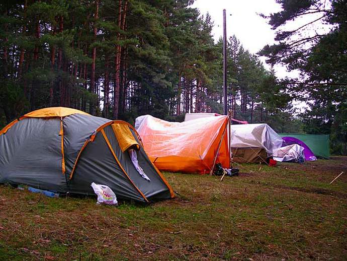 Палаточный паломнический городок